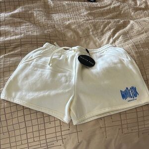 White Fox Boutique Ivory Athletic Shorts